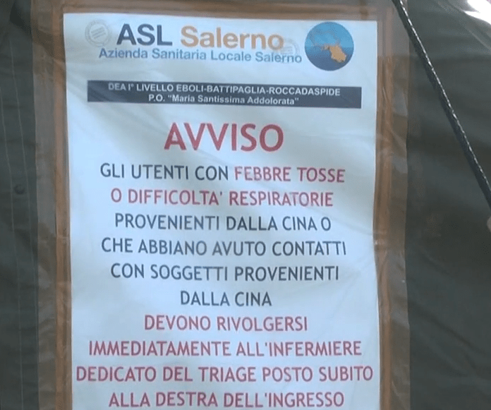 Avviso ASL Salerno precauzioni per persone affette da sospetto contagio da Coronavirus