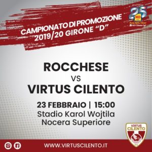 Virtus Cilento - Rocchese 23 febbraio 2020