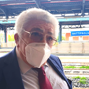 Sen. Francesco Castiello Prima Fermata Frecciargento a Battipaglia